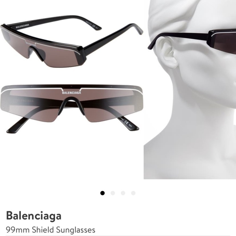Balenciaga shield sunglasses